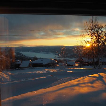 Bynær hytte med utsikt og uteplass Lillehammer Eksteriør bilde